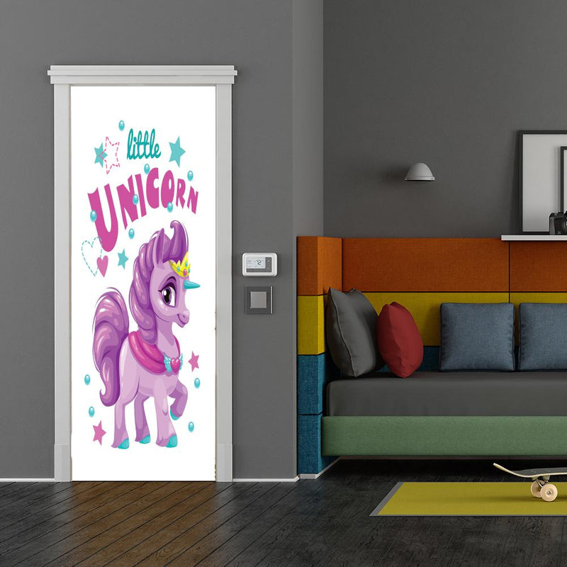 DoorFoto Door Cover Unicorn Decoration