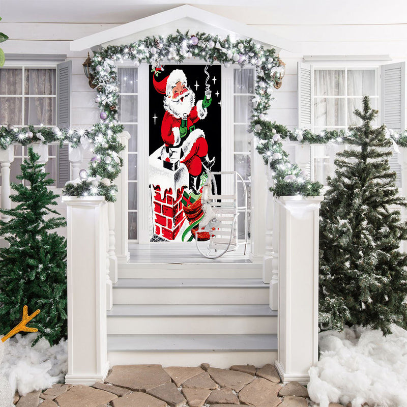 DoorFoto Door Cover Latte Santa