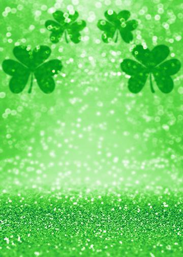 DoorFoto Door Cover Customizable - Glittering Clovers