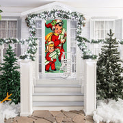 DoorFoto Door Cover Antique Christmas