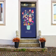 DoorFoto Door Cover Happy Easter Bouquet