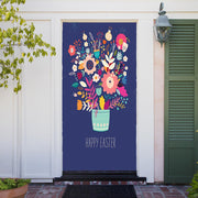 DoorFoto Door Cover Happy Easter Bouquet