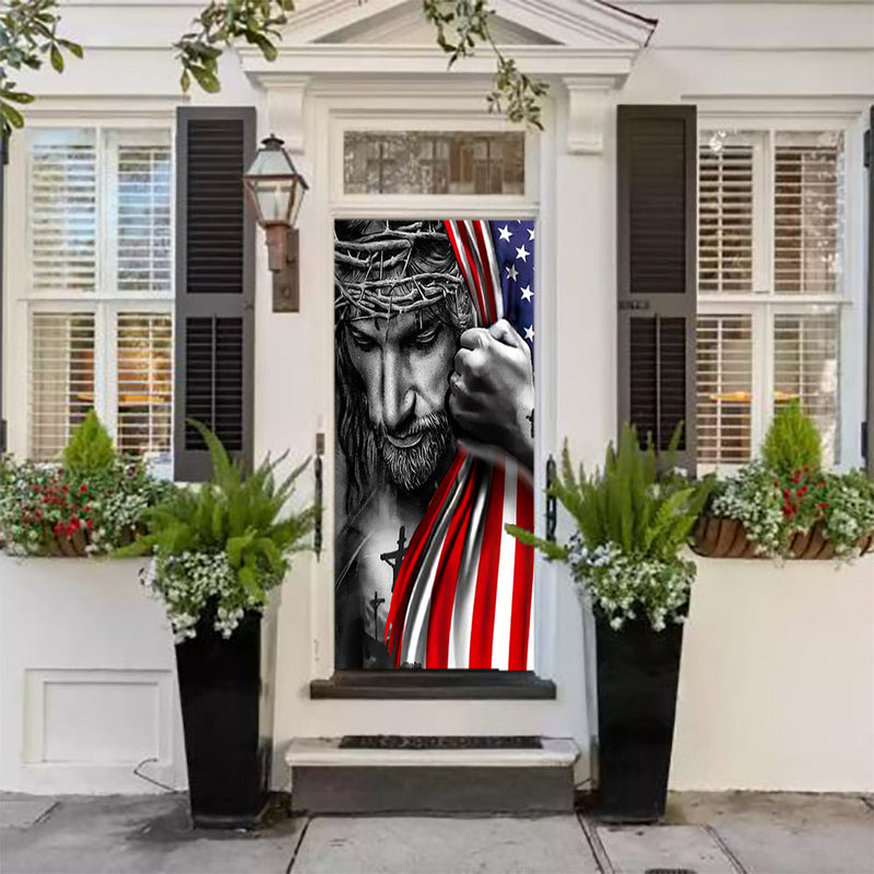 DoorFoto Door Cover American Jesus