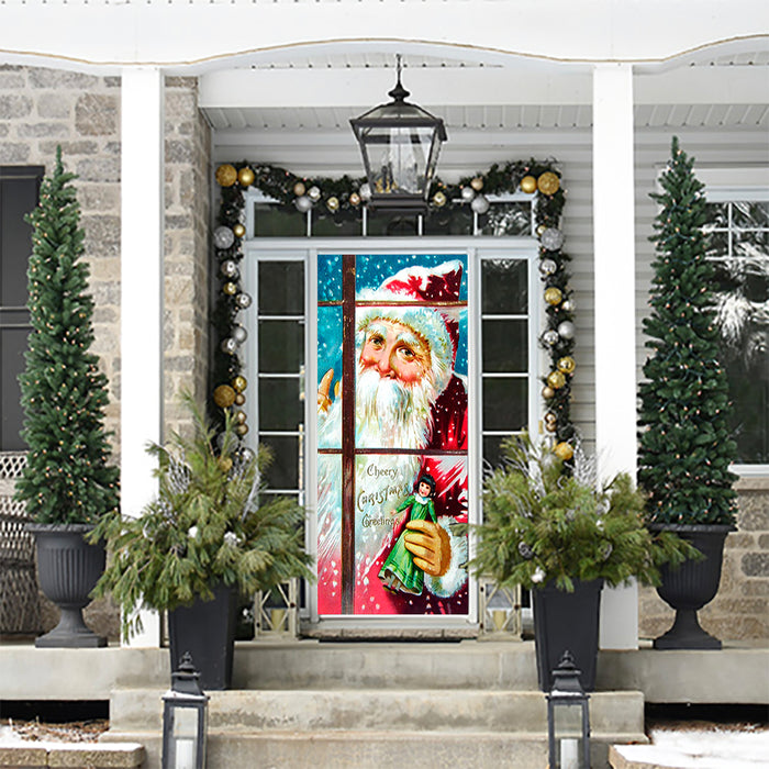 DoorFoto Door Cover Cheery Christmas
