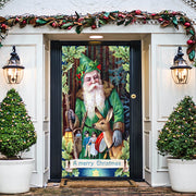 DoorFoto Door Cover VIntage Christmas