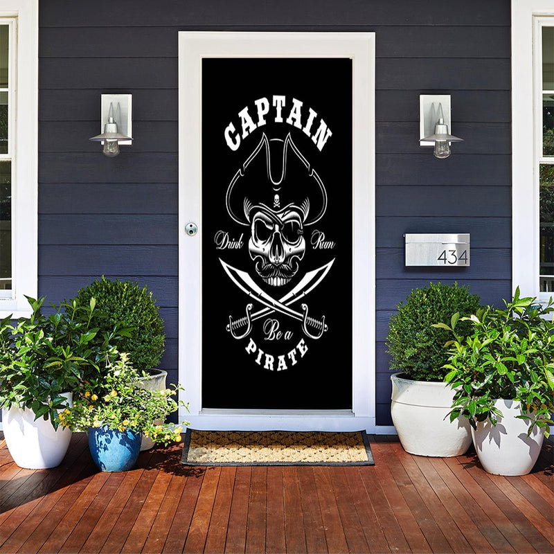 DoorFoto Door Cover Captain Pirate