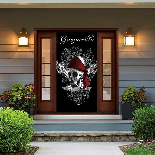 DoorFoto Door Cover Gasparilla Skull