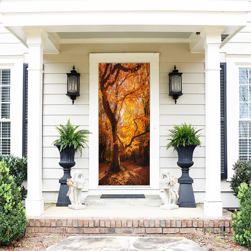 DoorFoto Door Cover Autumn Decor