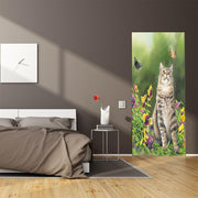 Wild Wings Door Cover Outdoor Cat Decor