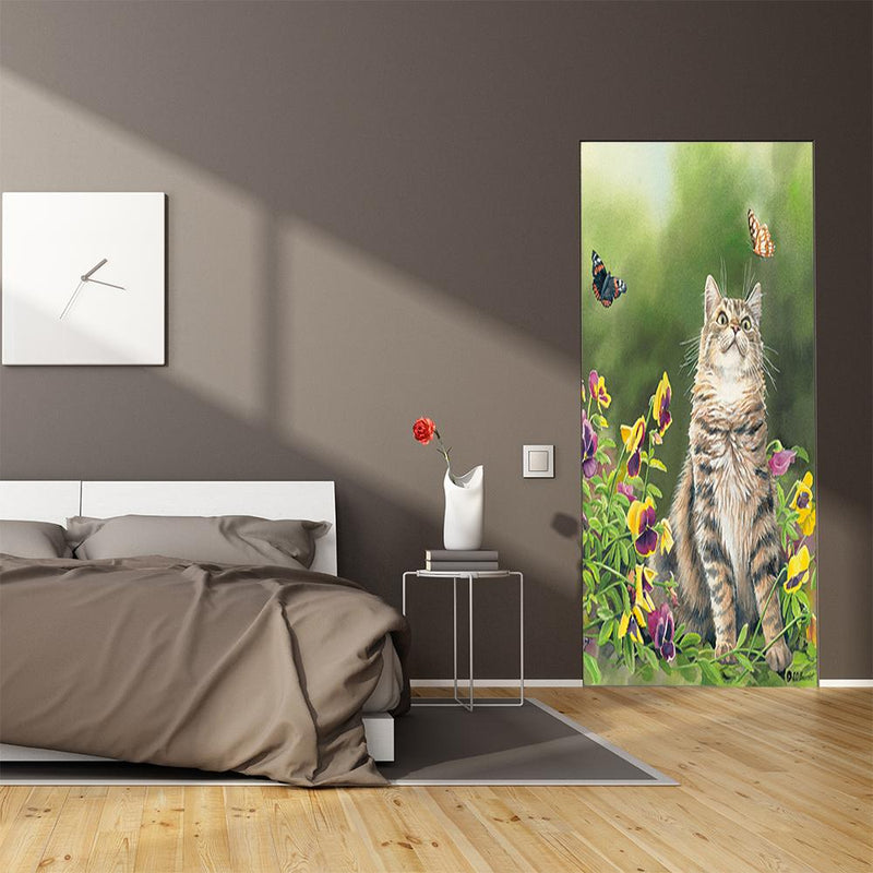 Wild Wings Door Cover Outdoor Cat Decor
