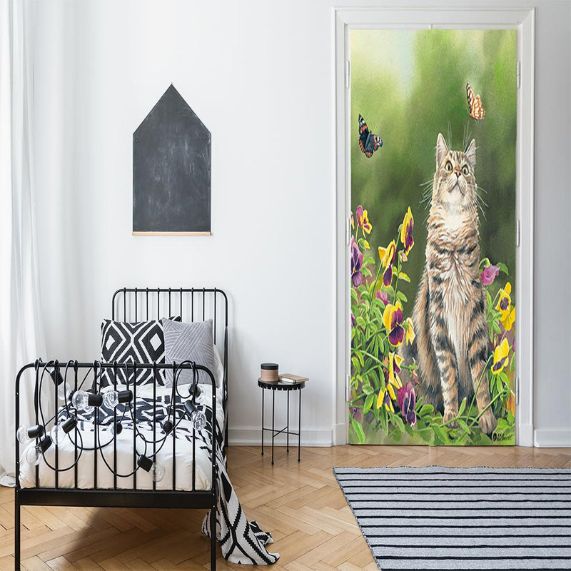 Wild Wings Door Cover Outdoor Cat Decor