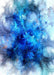 DoorFoto Door Cover Exotic Sea of Blue Swirls