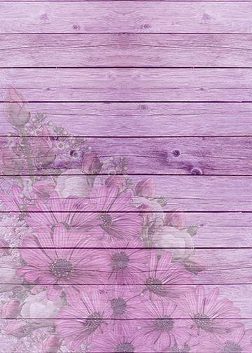 DoorFoto Door Cover Customizable - Purple Shiplap