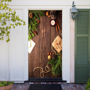DoorFoto Door Cover Customizable - Christmas Holly