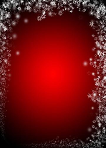 DoorFoto Door Cover Customizable - Snowflakes on Red