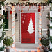 DoorFoto Door Cover Christmas Tree Door Decoration