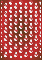 DoorFoto Door Cover Snowman Wallpaper