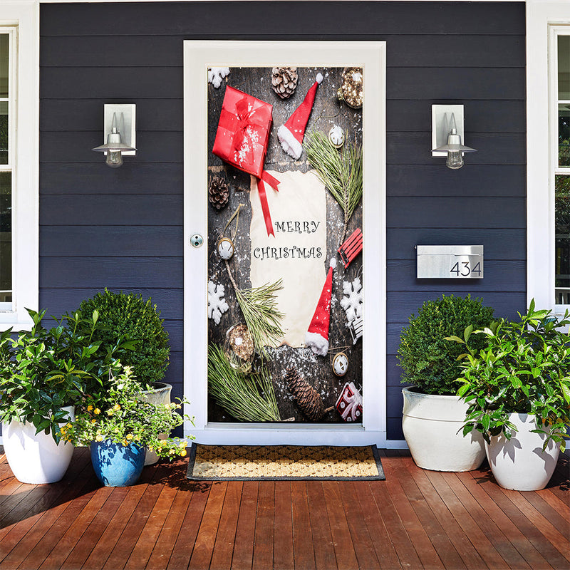 DoorFoto Door Cover Christmas Door Decoration
