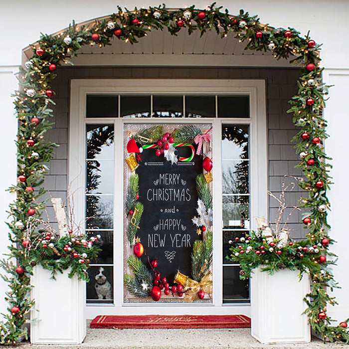 Christmas Door Decorations | Outside Christmas Decorations — DoorFoto