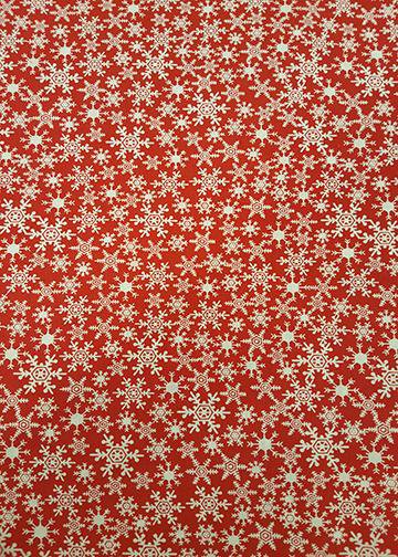 DoorFoto Door Cover Red Snowflake Wallpaper