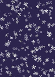 DoorFoto Door Cover Snowflakes on Purple Wallpaper