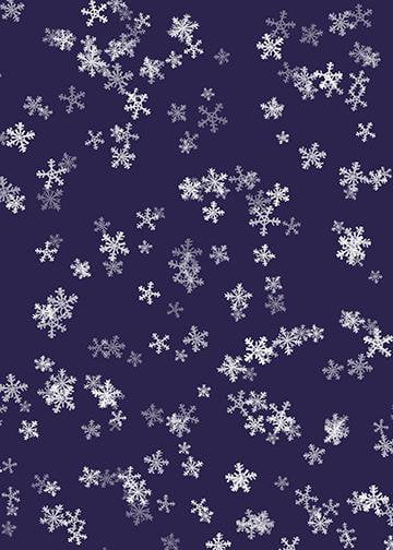 DoorFoto Door Cover Snowflakes on Purple Wallpaper