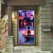 Fabric door cover for Cinco De Mayo decorations