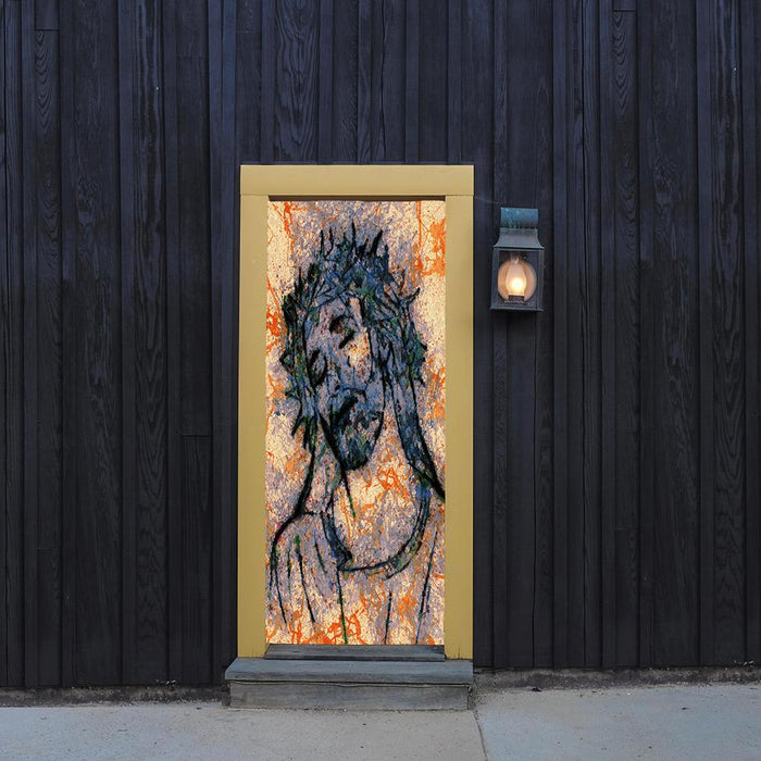 DoorFoto Door Cover Abstract Jesus