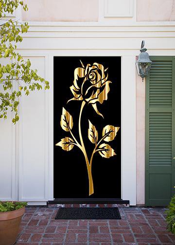 DoorFoto Door Cover Golden Rose