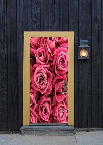 DoorFoto Door Cover Roses - Flower Decoration