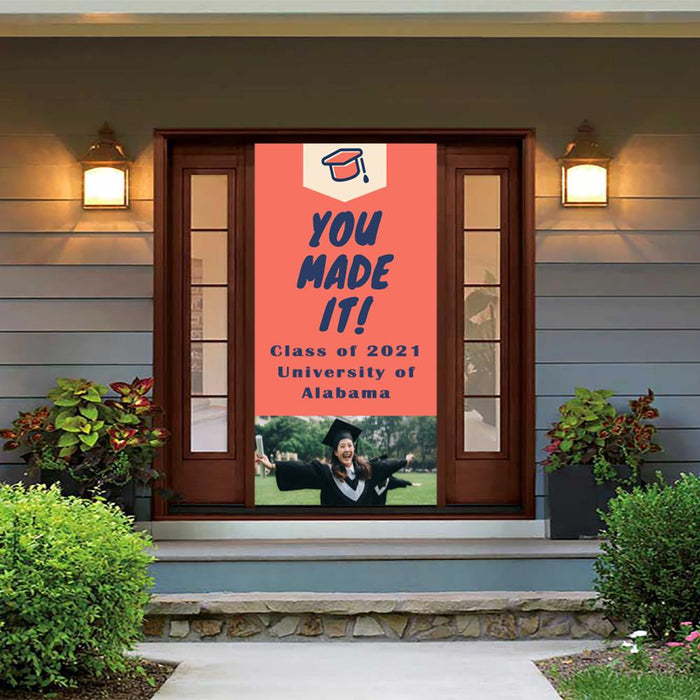 DoorFoto Door Cover Customizable - Graduation Sign