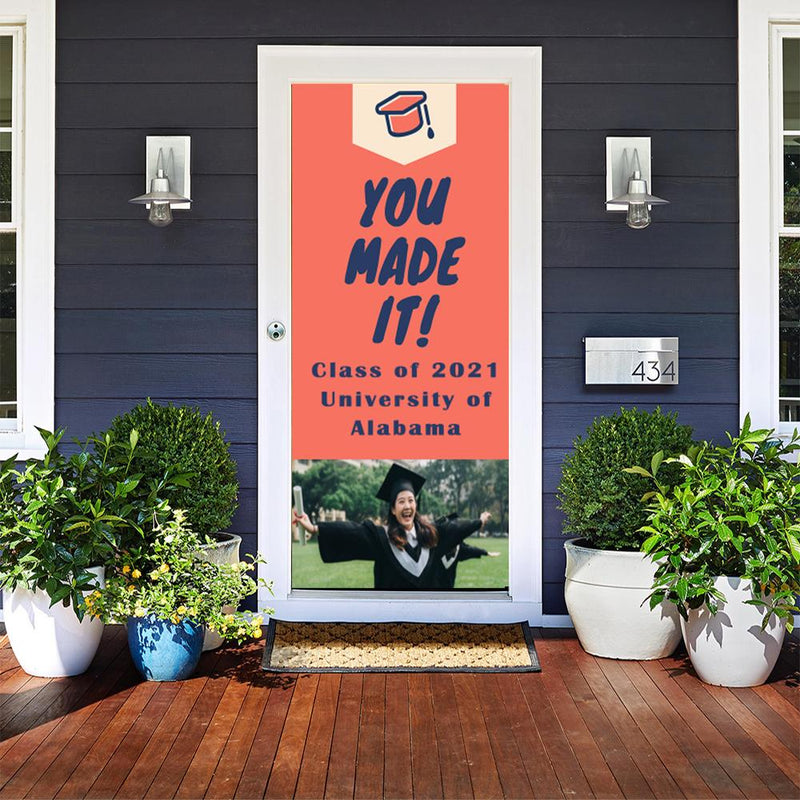 DoorFoto Door Cover Customizable - Graduation Sign
