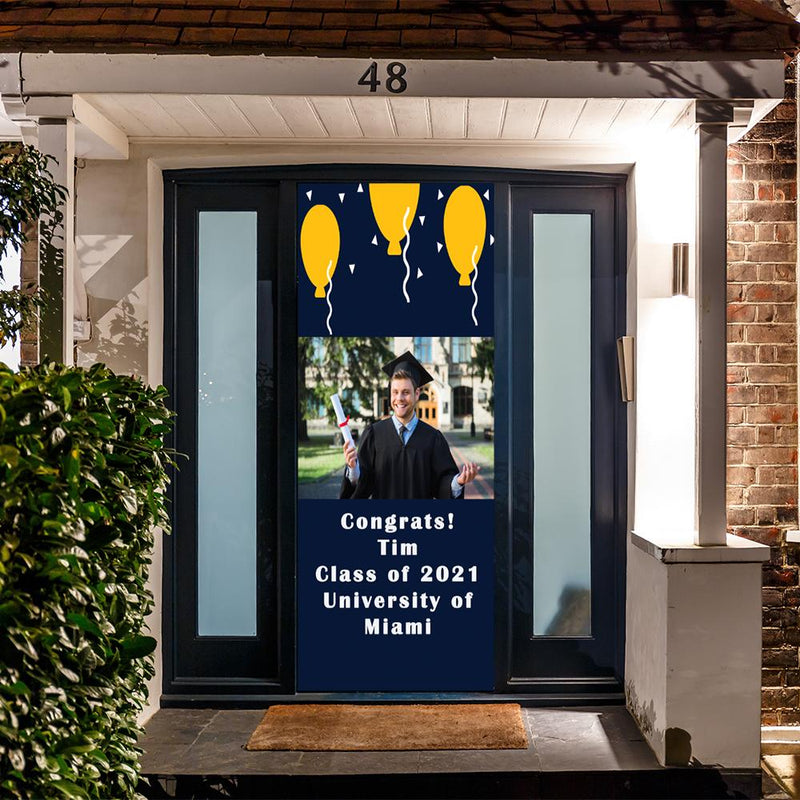 DoorFoto Door Cover Customizable - Graduation Photo Banner