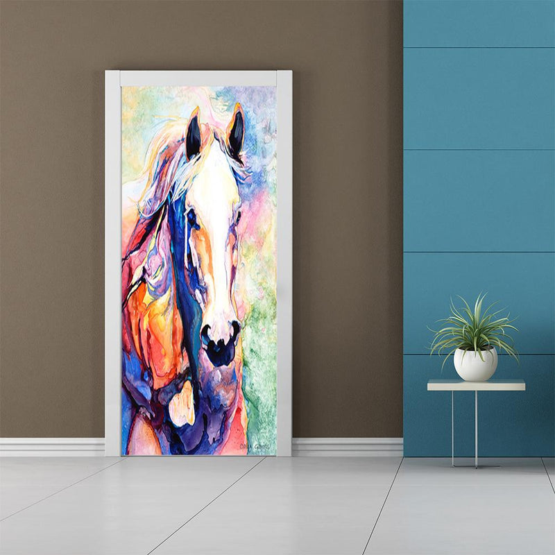 Wild Wings Door Cover Horse Art