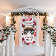 Grumpy Cat Door Cover Grumpy Cat Christmas