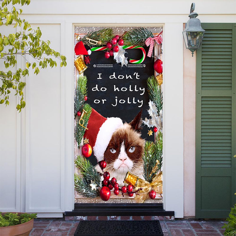 Grumpy Cat Door Cover Jolly Grumpy Cat