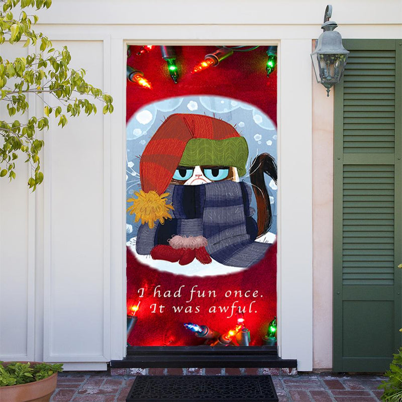 Grumpy Cat Door Cover Grumpy Cat Decor