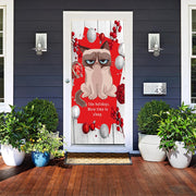 Grumpy Cat Door Cover Holiday Grumpy Cat