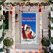 Grumpy Cat Door Cover Grumpy Cat Sleigh