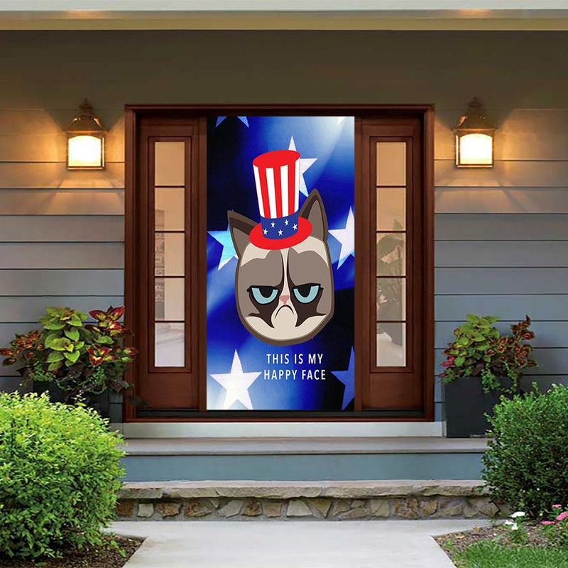 Grumpy Cat Door Cover Grumpy Cat Face