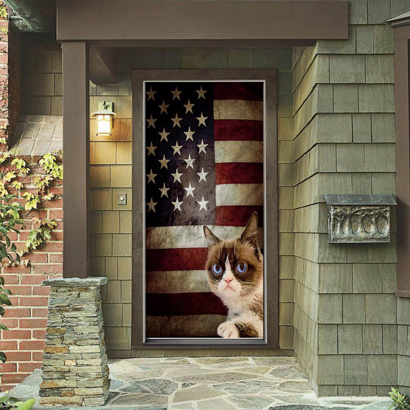 Grumpy Cat Door Cover Grumpy Cat Flag