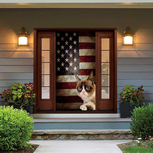 Grumpy Cat Door Cover Grumpy Cat Flag