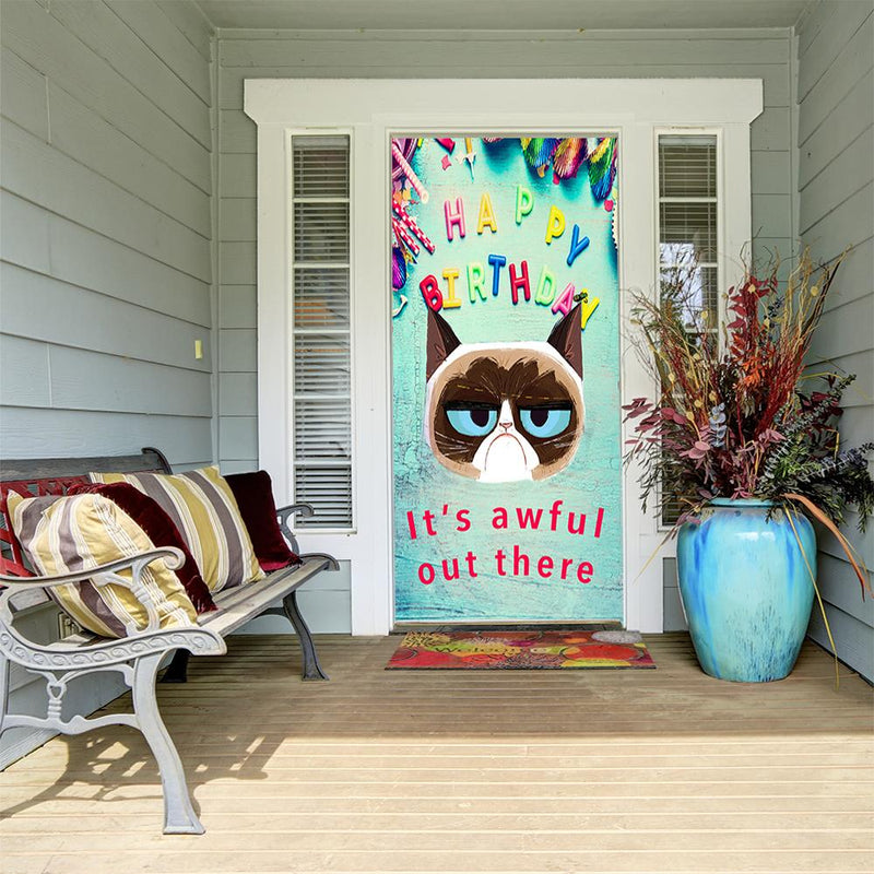 Grumpy Cat Door Cover Grumpy Cat Birthday
