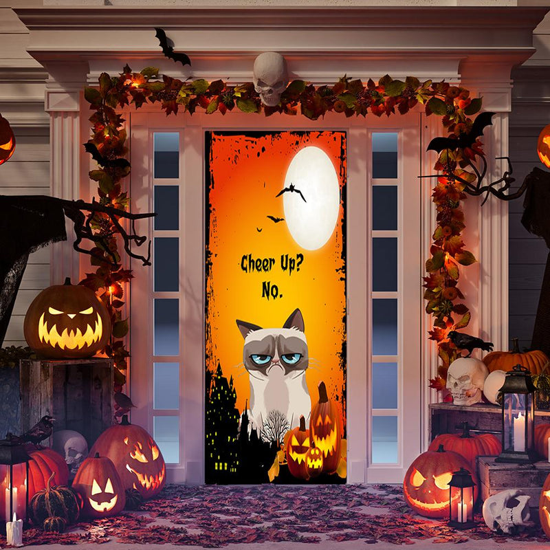 Grumpy Cat Door Cover Cheer Up