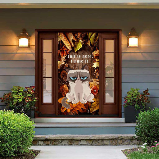 Grumpy Cat Door Cover Fall Hater