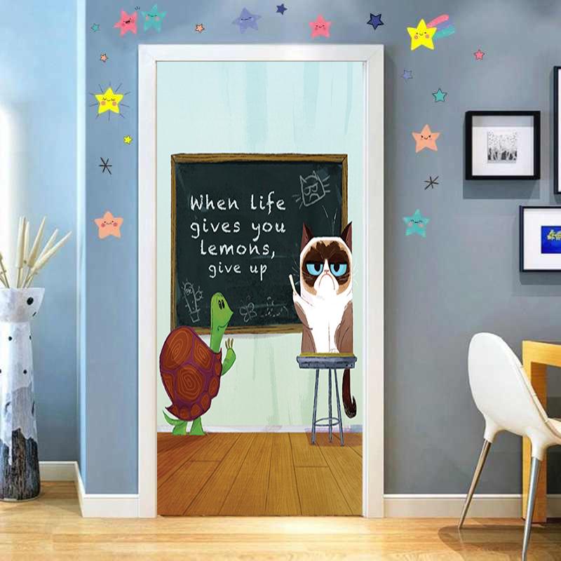 Grumpy Cat Door Cover Grumpy Lemons