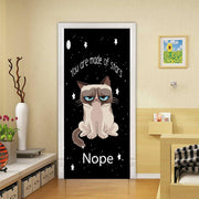 Grumpy Cat Door Cover Grumpy Nope
