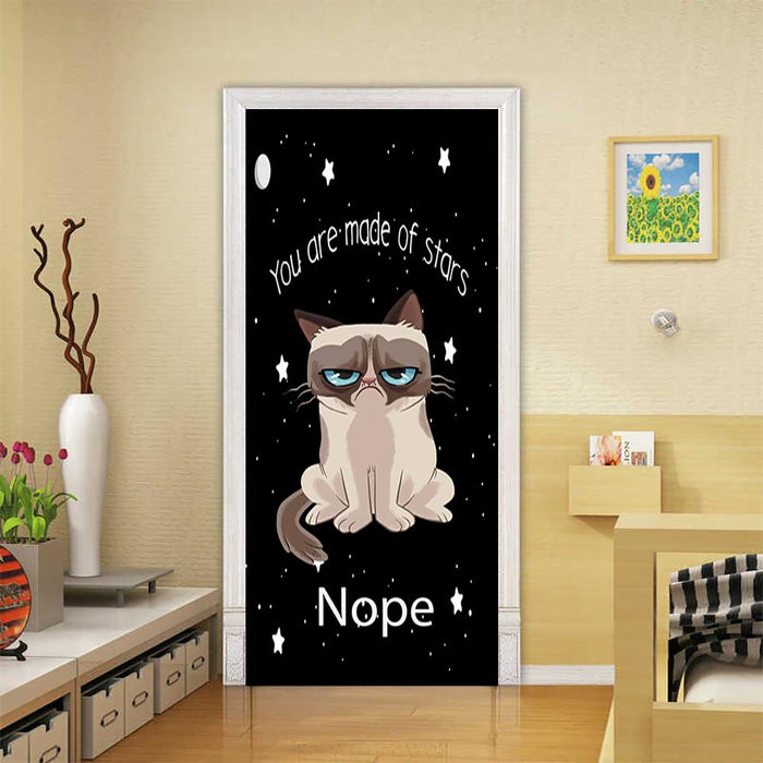 Grumpy Cat Door Cover Grumpy Nope