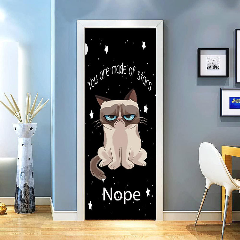 Grumpy Cat Door Cover Grumpy Nope