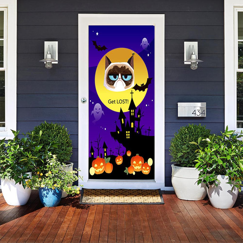 Grumpy Cat Door Cover Get Lost